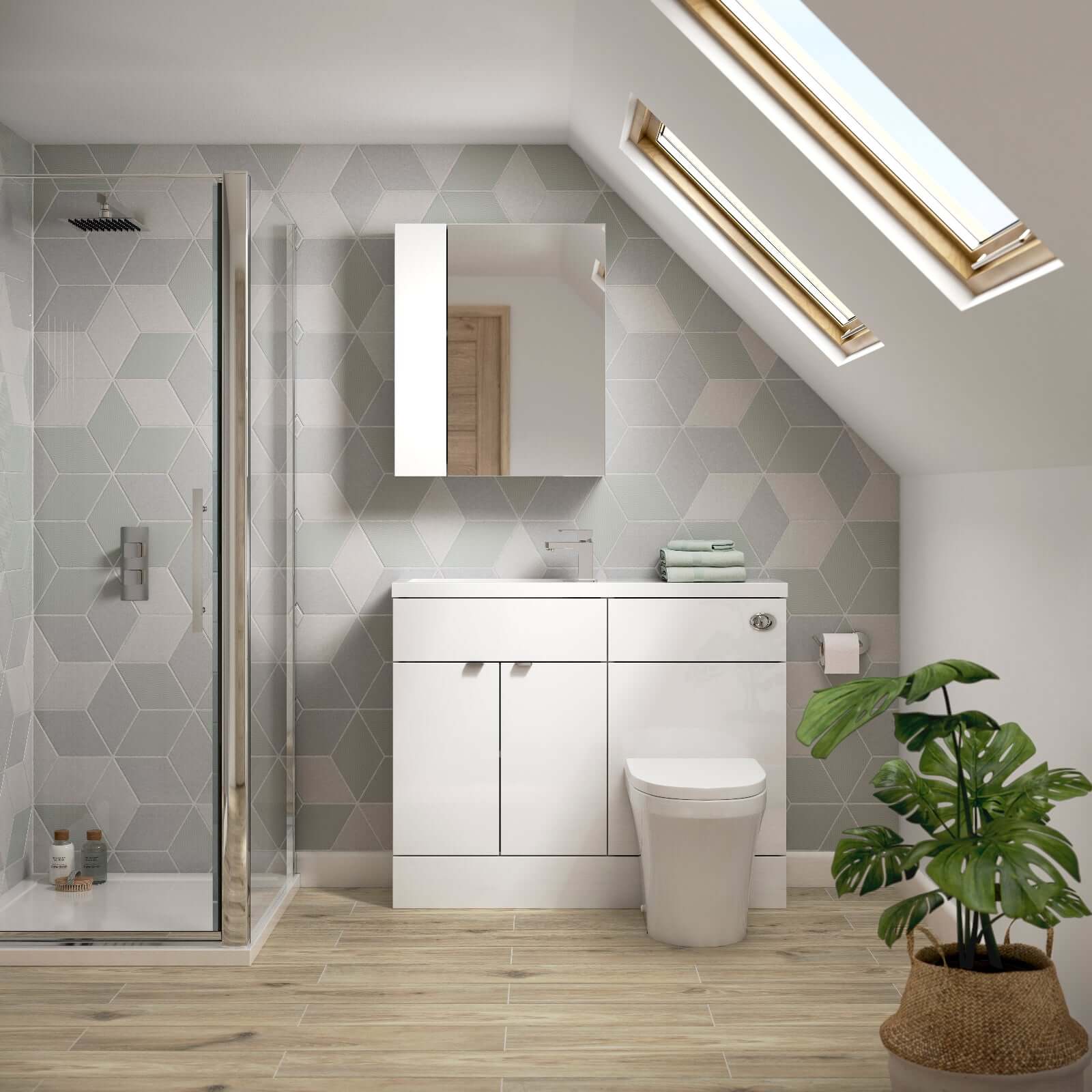 Hudson Reed Fusion Compact Basin & WC Combination or Storage Cabinet Unit