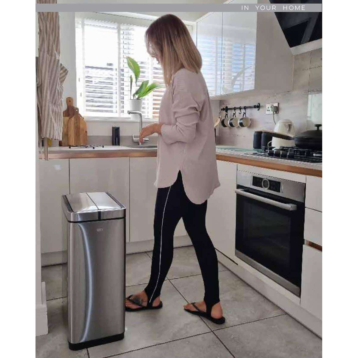 EKO Deluxe Phantom 45L Soft Close Sensor Kitchen Bin