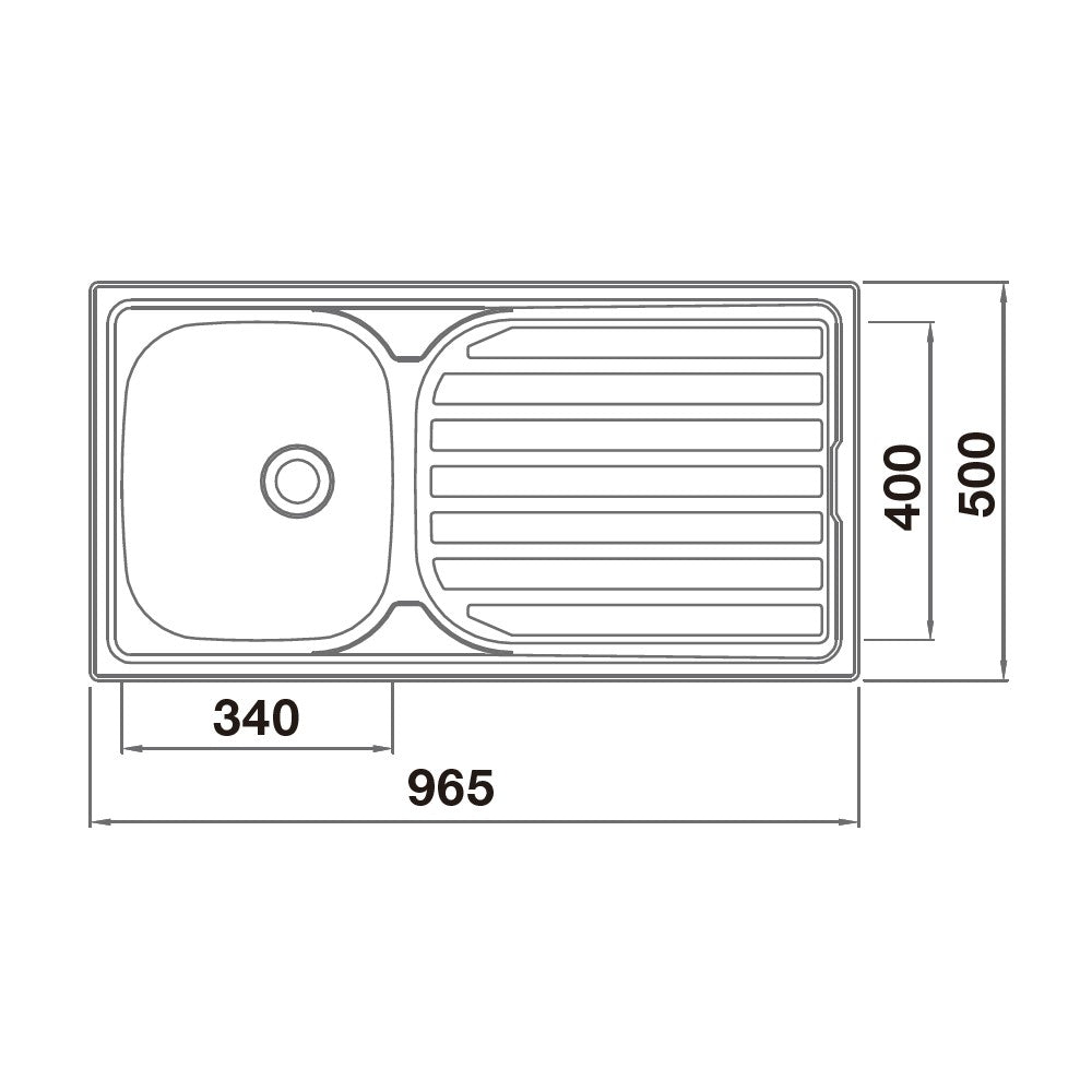 Astracast Elgin 1.0 Compact Stainless Steel Inset Kitchen Sink