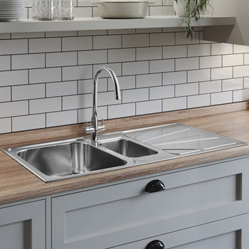 Stainless Steel Kitchen Sink, Tap & Waste Packs 
