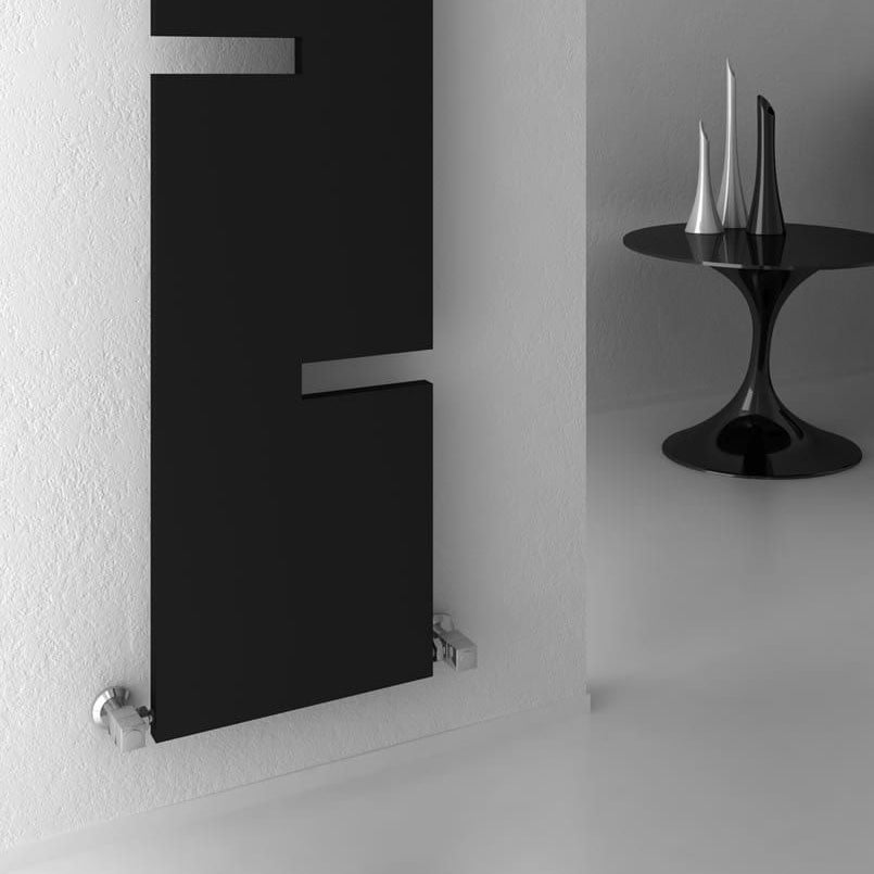 Reina Fiore Mild Steel Wall Mounted Heated Towel Rail Radiator Anthracite