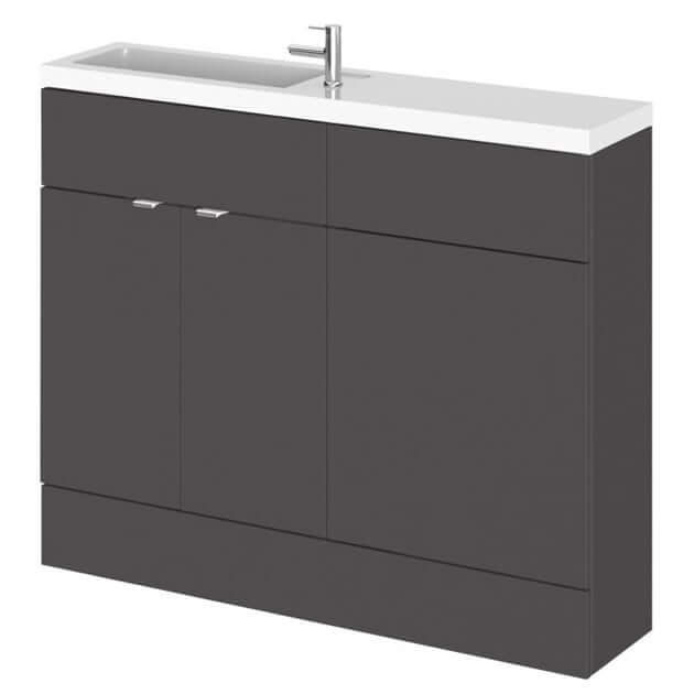 Hudson Reed Fusion Compact Basin & WC Combination or Storage Cabinet Unit