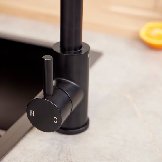 TOP FIX Black Kitchen Taps 
