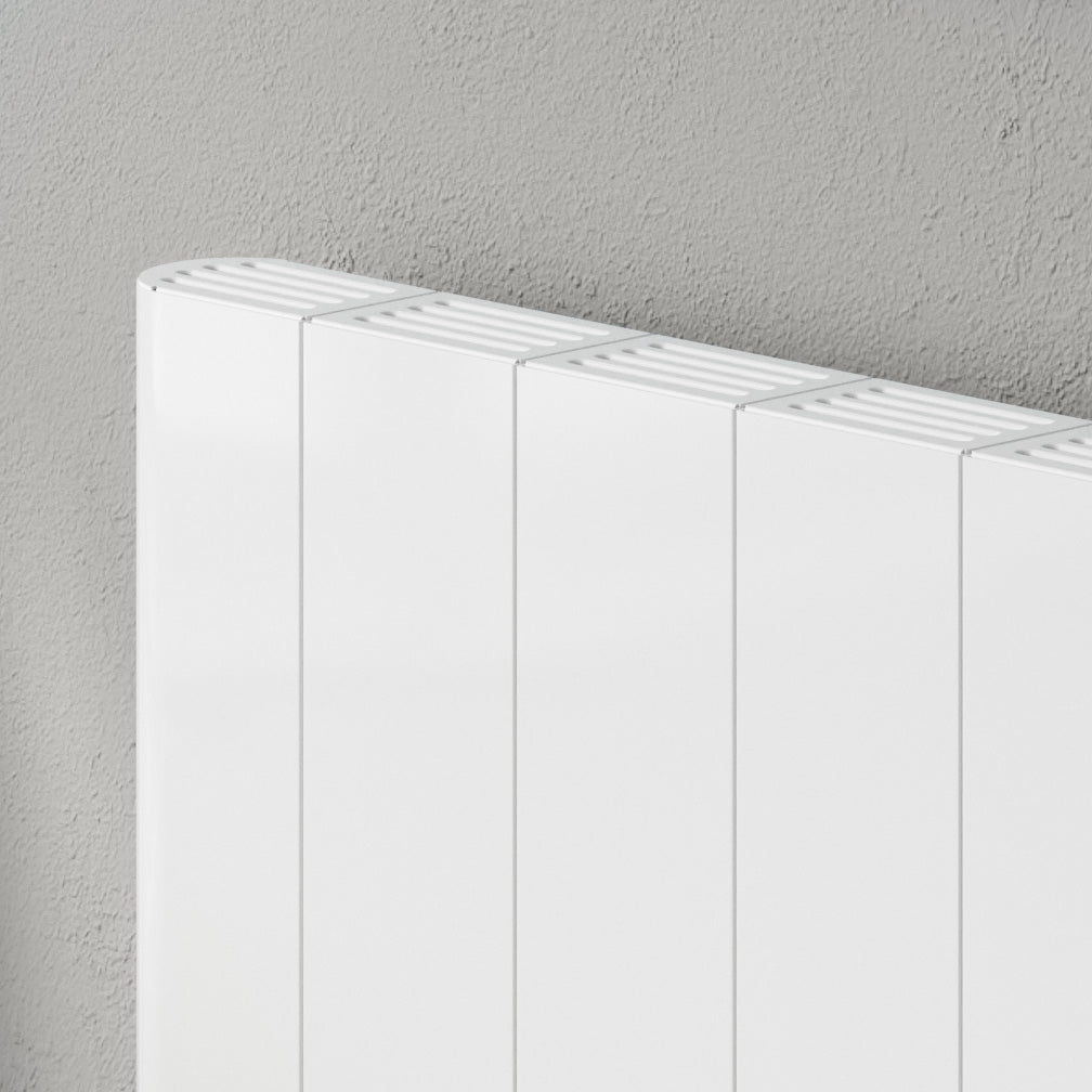 Reina Maia Vertical Aluminium Wall Mounted Heated Towel Rail Radiator White