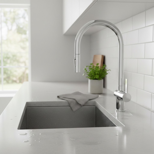 Astini Mayhill Single Lever Pull Out Kitchen Sink Mixer Tap