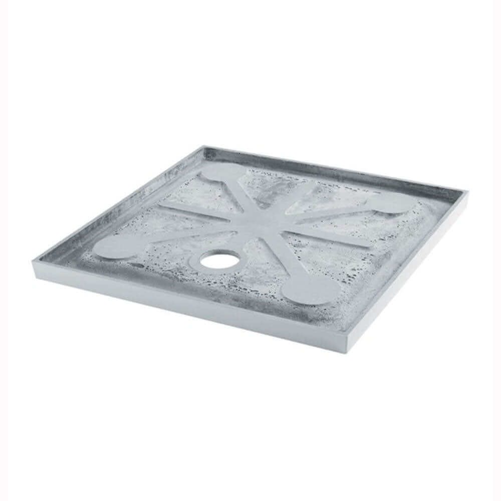 MX White Stone Resin Quadrant Shower Tray 900 x 900mm TBO