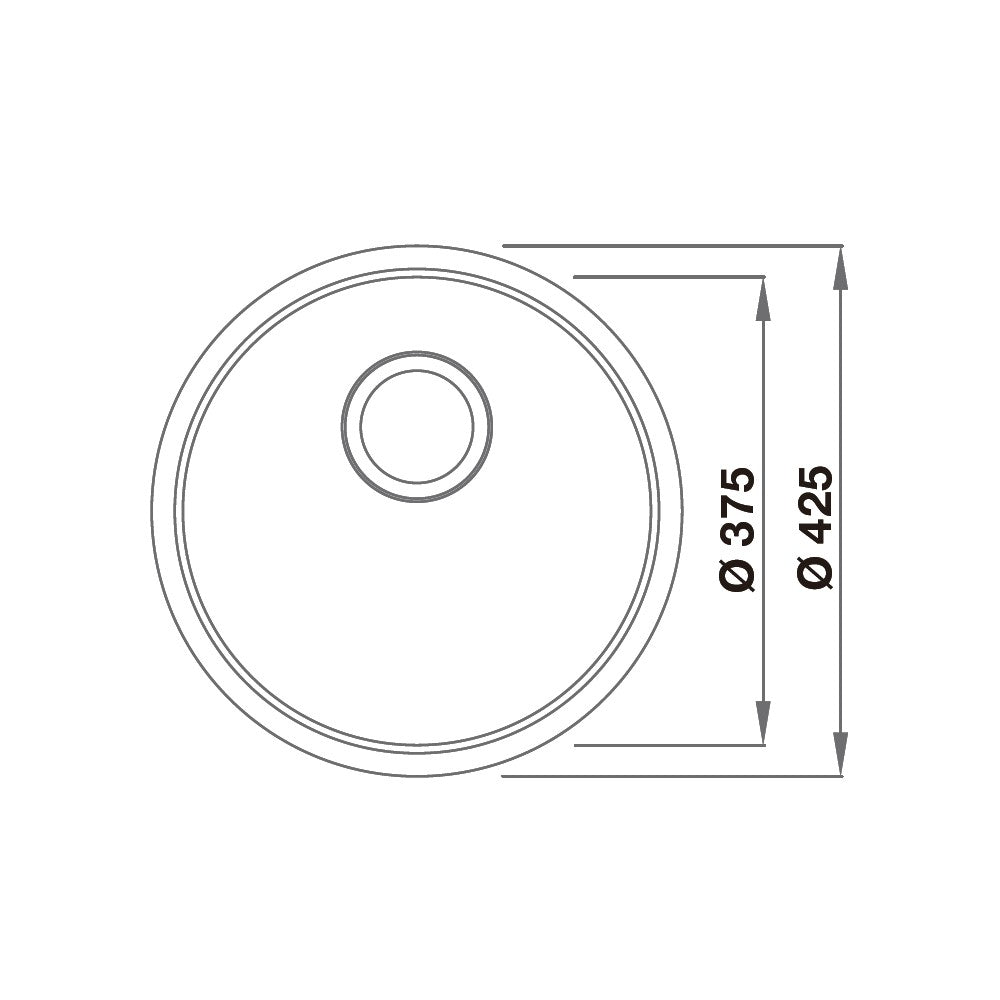 Astracast Onyx 1.0 Bowl Polished Stainless Steel Inset-Undermount Kitchen Sink