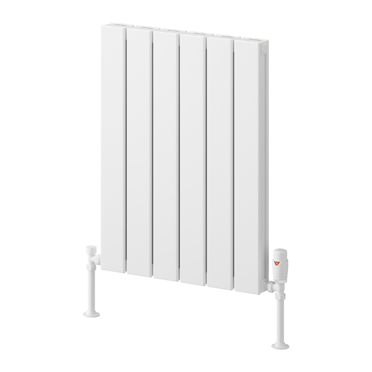 Reina Piatto Horizontal Double Aluminium Wall Mounted Heated Towel Rail Radiator White