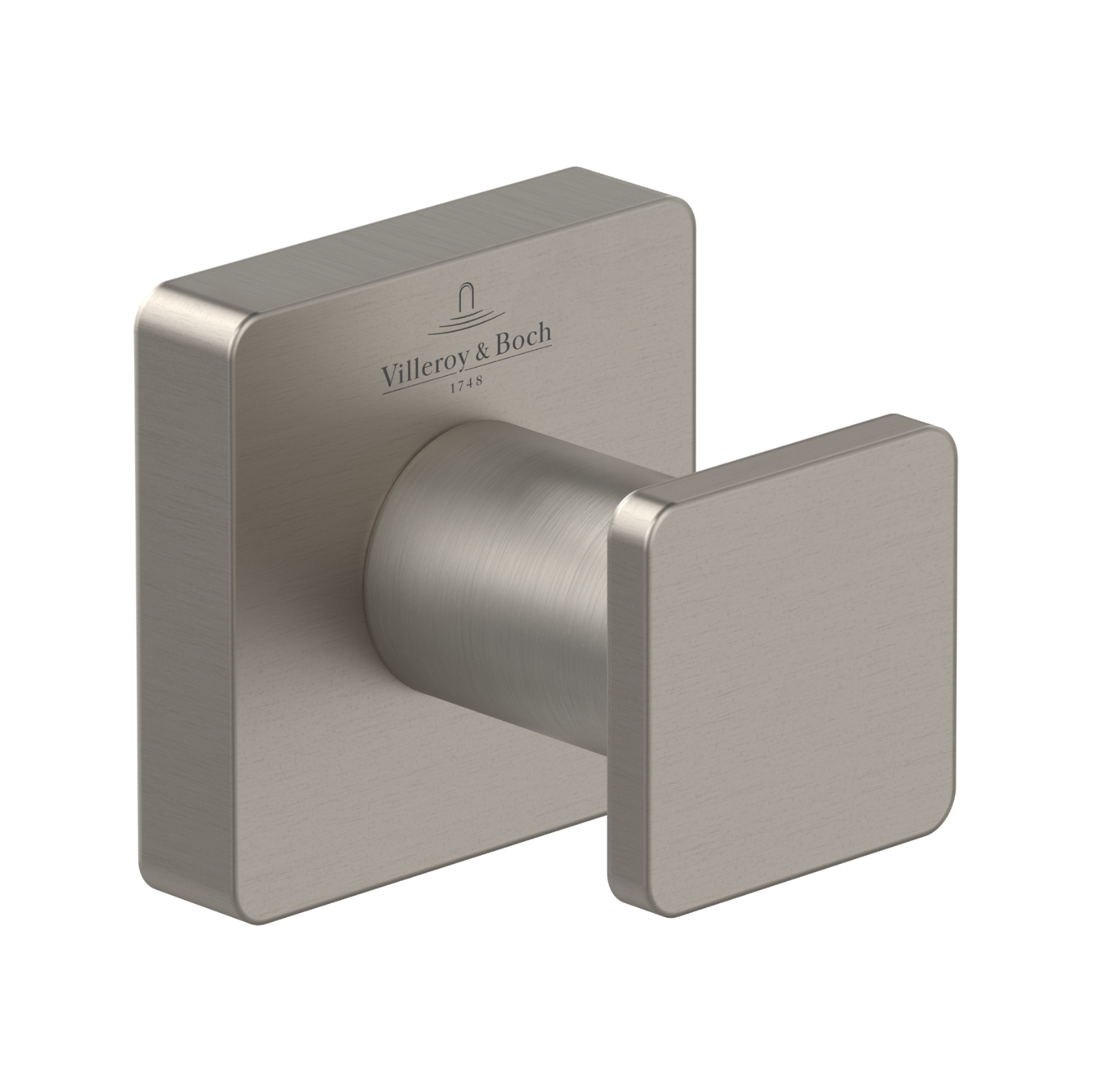Villeroy & Boch Elements Striking Brushed Nickel Matt  Single Towel Robe Hook