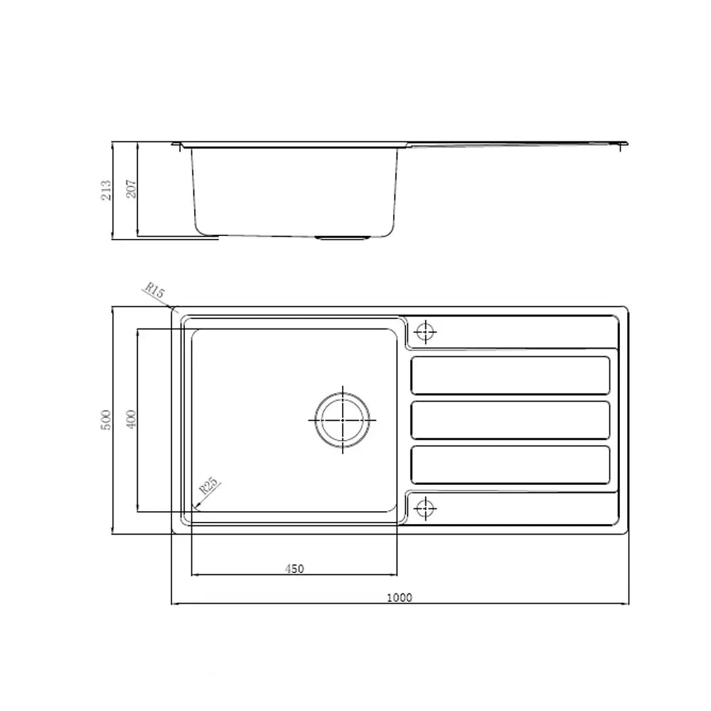 Reginox Envoy 1.0 & 1.5 Stainless Steel Inset Kitchen Sink & Waste