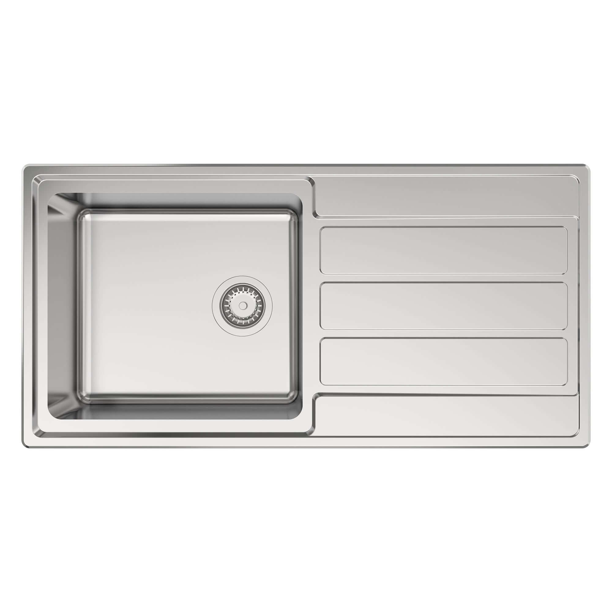 Reginox Envoy 1.0 & 1.5 Stainless Steel Inset Kitchen Sink & Waste