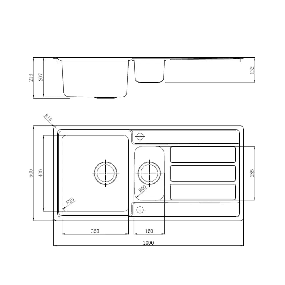 Reginox Envoy 1.0 & 1.5 Stainless Steel Inset Kitchen Sink & Waste