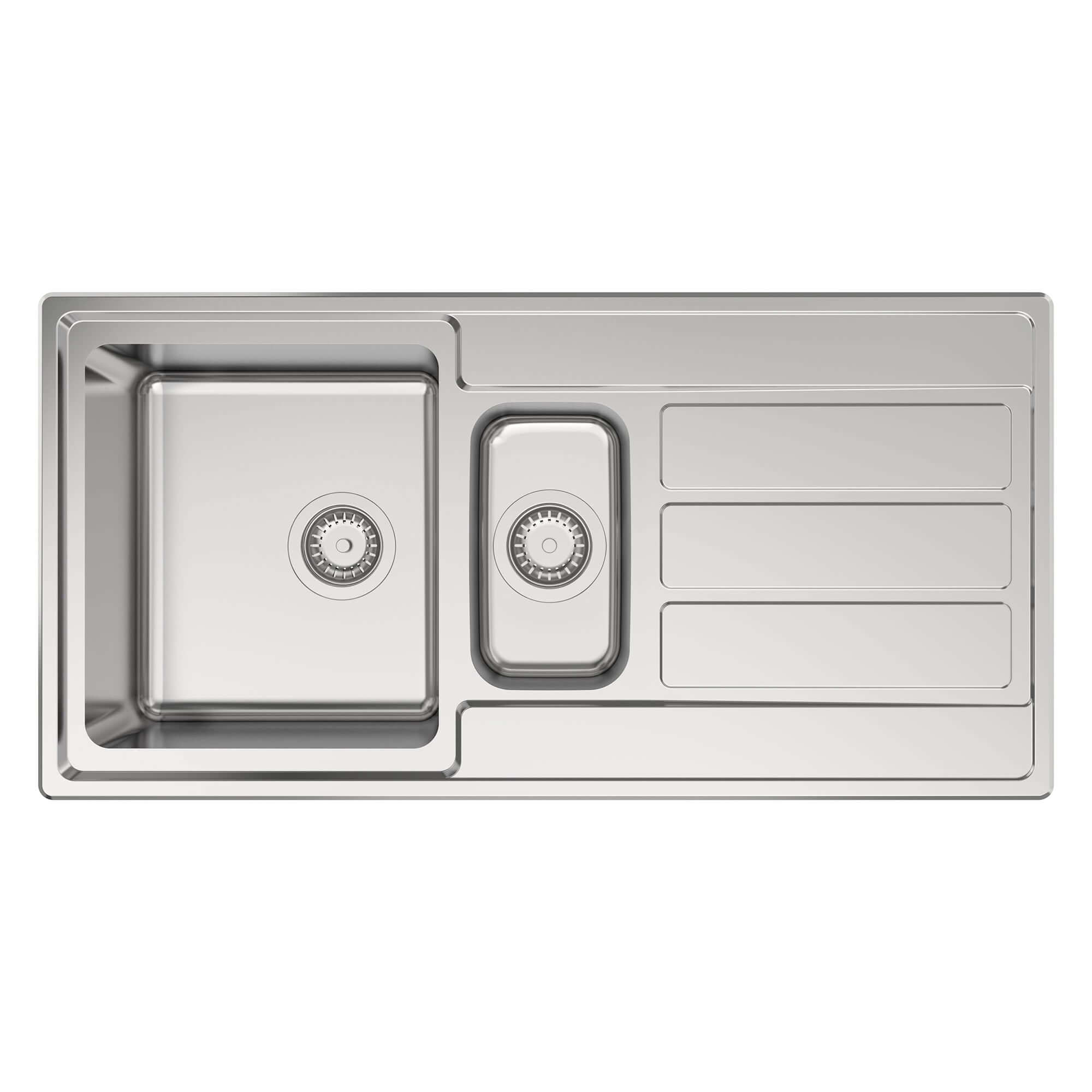 Reginox Envoy 1.0 & 1.5 Stainless Steel Inset Kitchen Sink & Waste