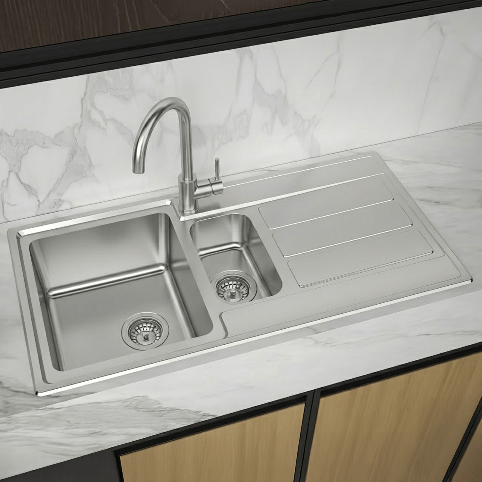 Reginox Envoy 1.0 & 1.5 Stainless Steel Inset Kitchen Sink & Waste