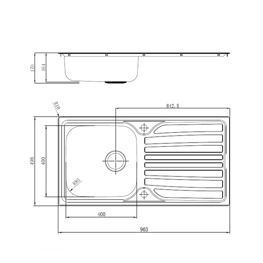 Reginox Monaco 1.0 & 1.5 Stainless Steel Kitchen Sink & Waste