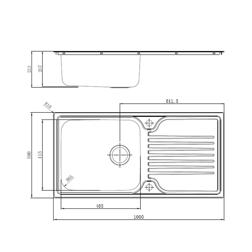 Reginox Senator 1.0 & 1.5 Bowl Stainless Steel Kitchen Sink & Waste