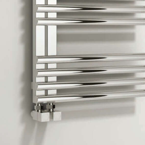 Reina Adora Stainless Steel Wall Mounted Heated Towel Rail Radiator Polished