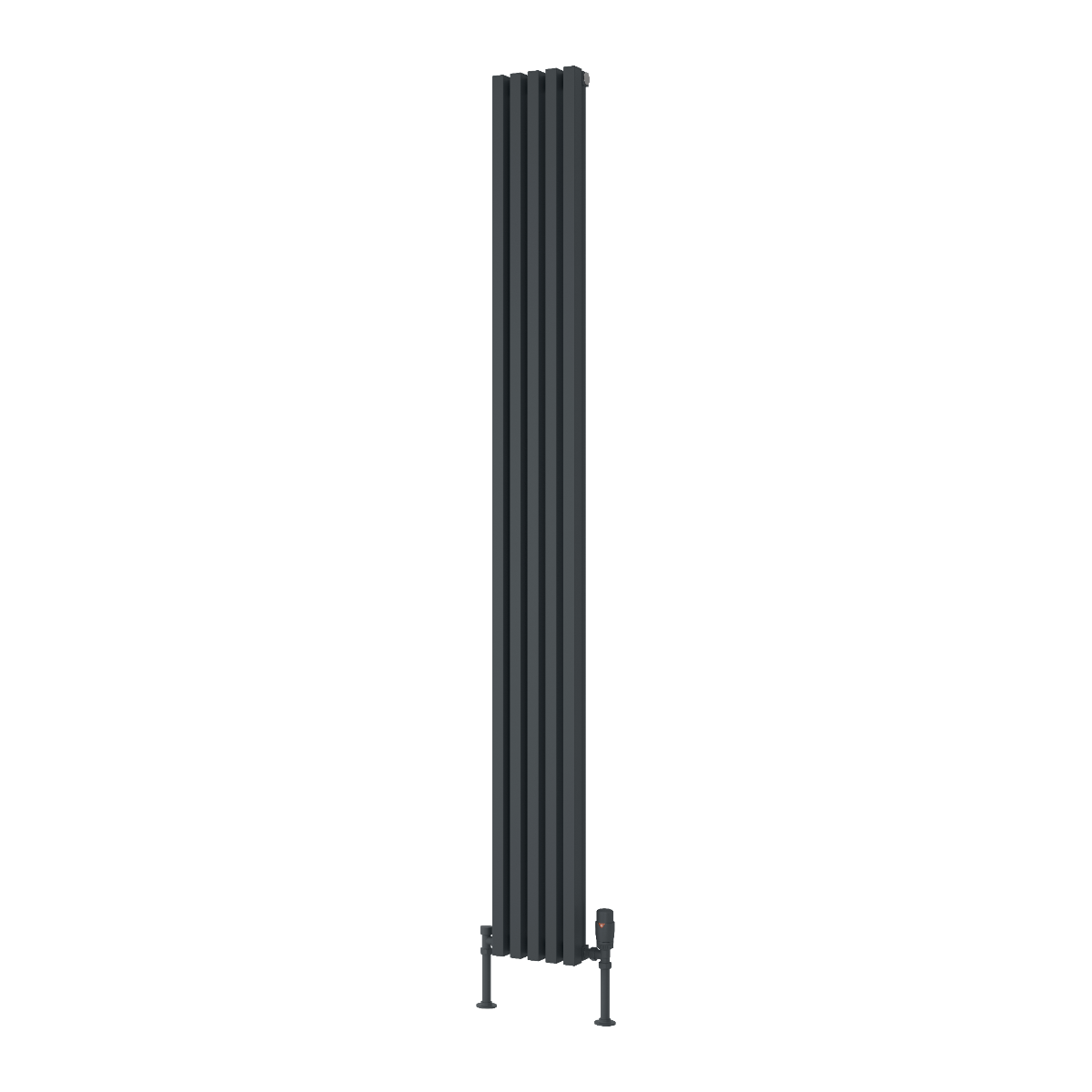 Reina Albano Aluminium Wall Mounted Heated Towel Rail Radiator Anthracite