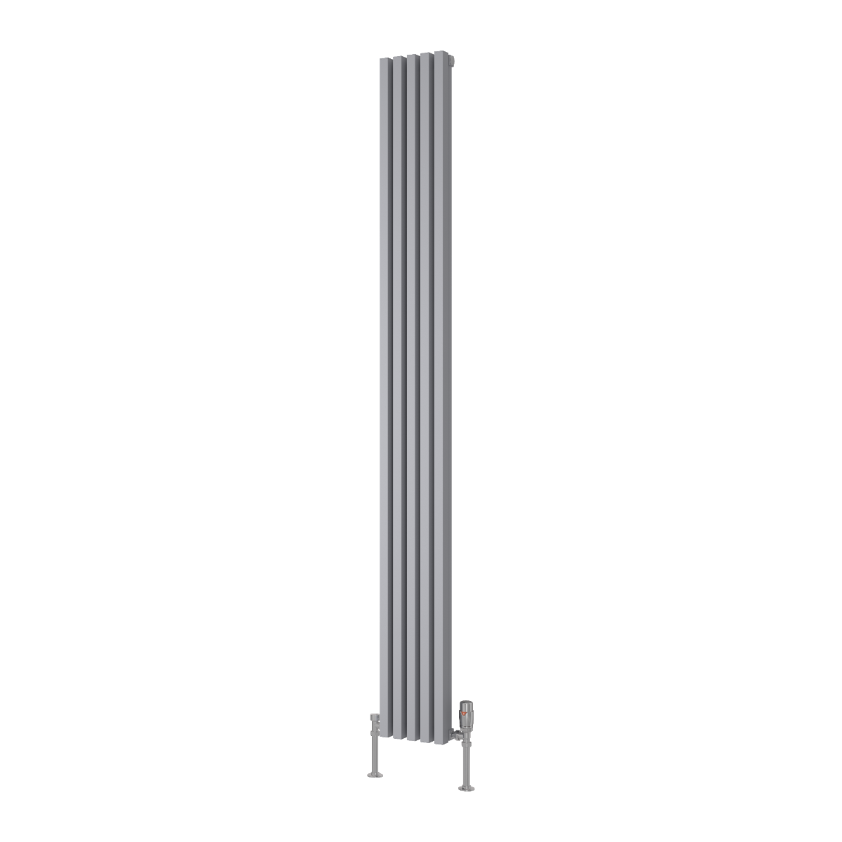 Reina Albano Aluminium Wall Mounted Heated Towel Rail Radiator Silver