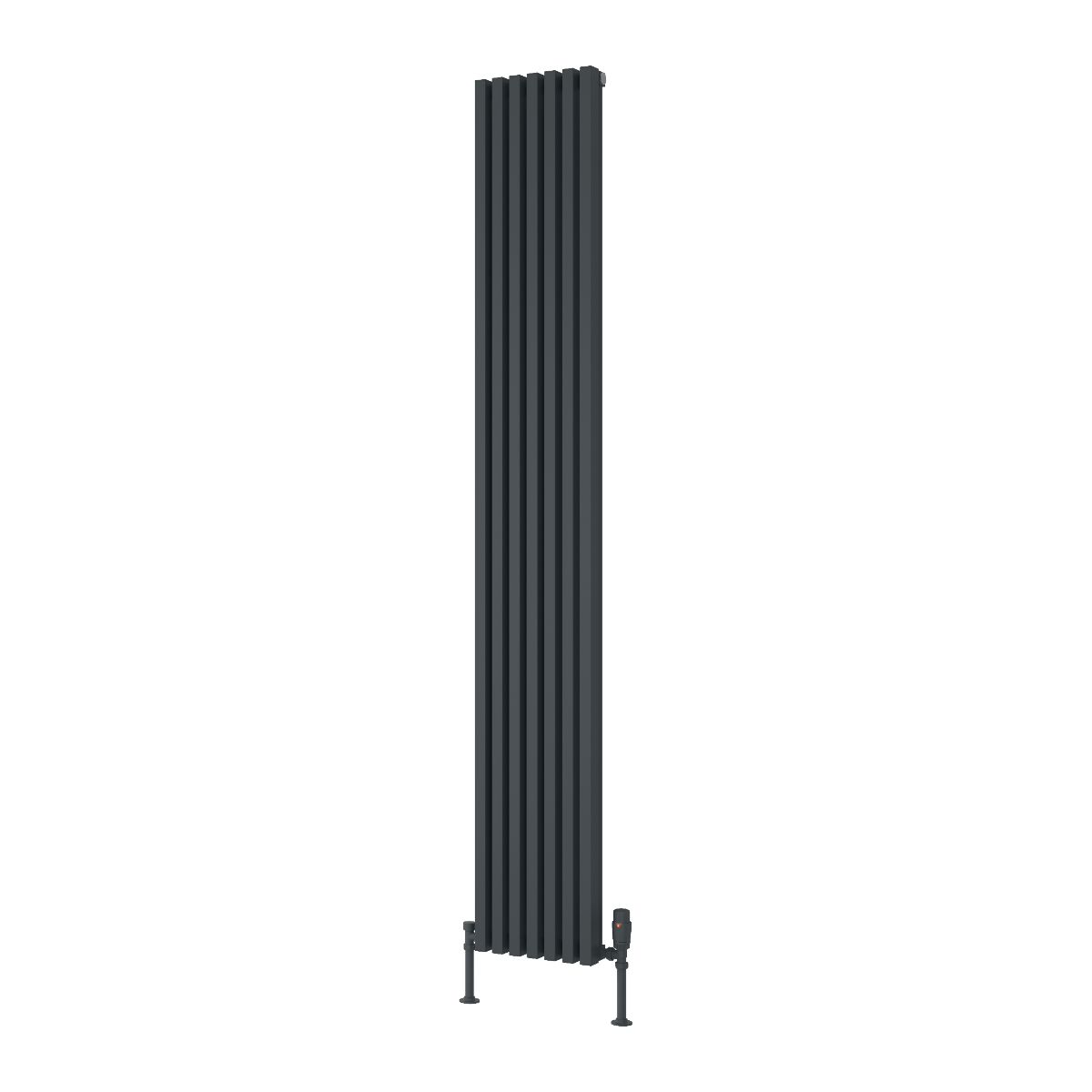 Reina Albano Aluminium Wall Mounted Heated Towel Rail Radiator Anthracite