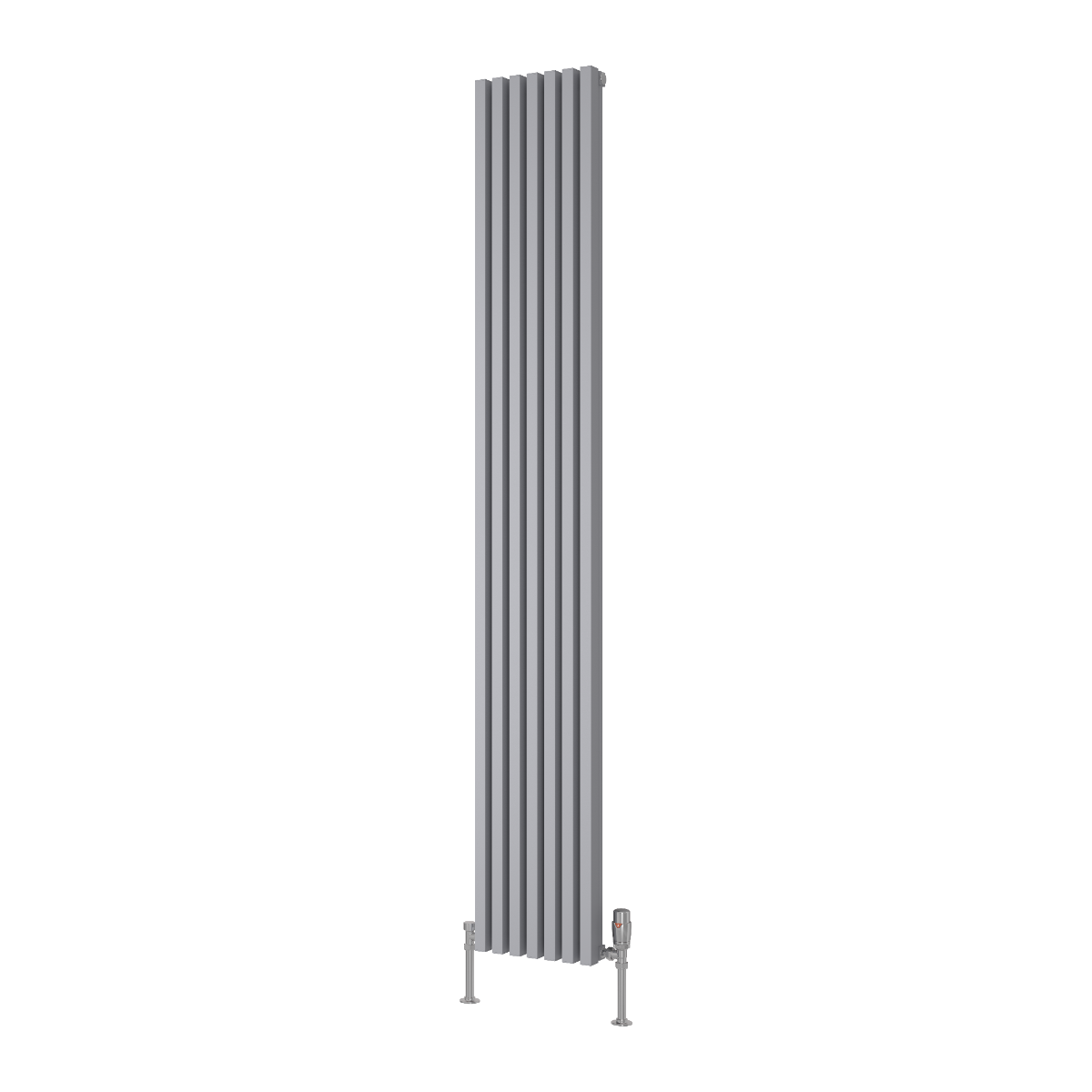 Reina Albano Aluminium Wall Mounted Heated Towel Rail Radiator Silver