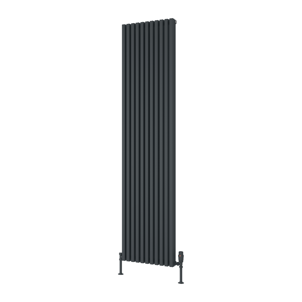 Reina Albano Aluminium Wall Mounted Heated Towel Rail Radiator Anthracite