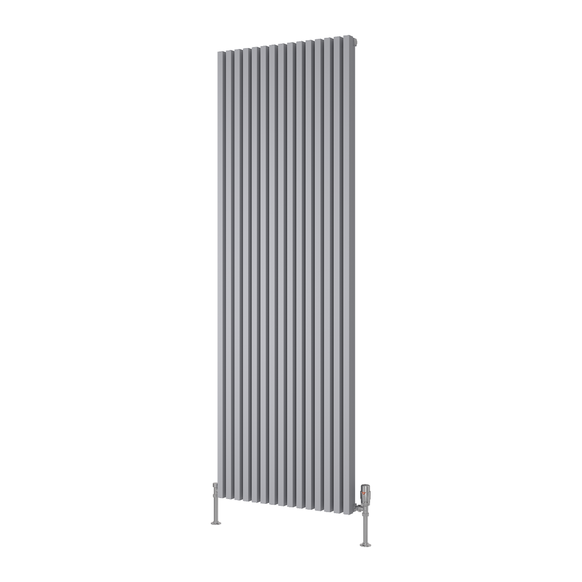 Reina Albano Aluminium Wall Mounted Heated Towel Rail Radiator Silver