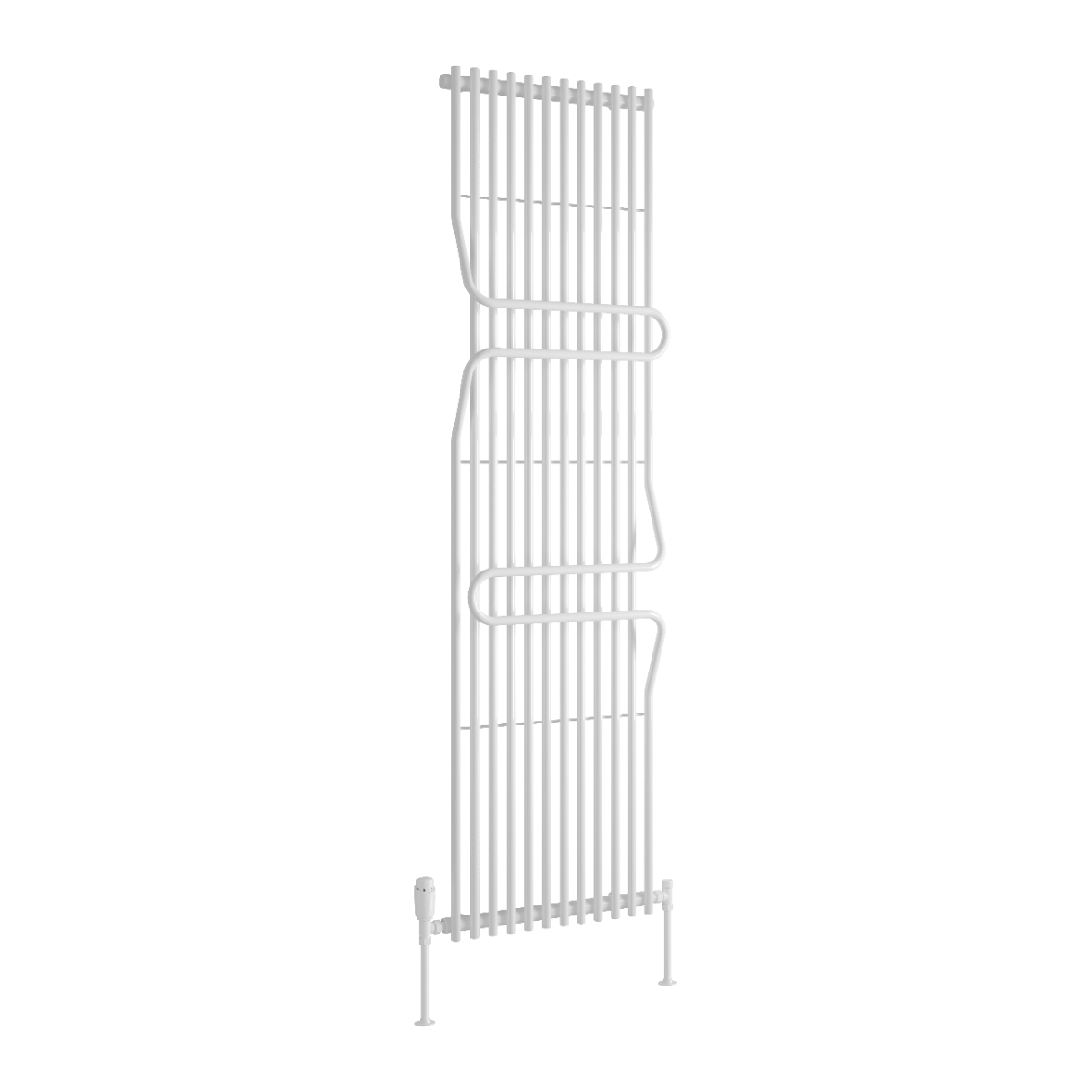 Reina Aletta Mild Steel 1800x500 Wall Mounted Heated Towel Rail Radiator