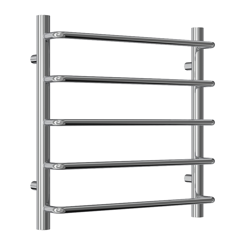 Reina Aliano Mild Steel Wall Mounted Heated Towel Rail Radiator Chrome