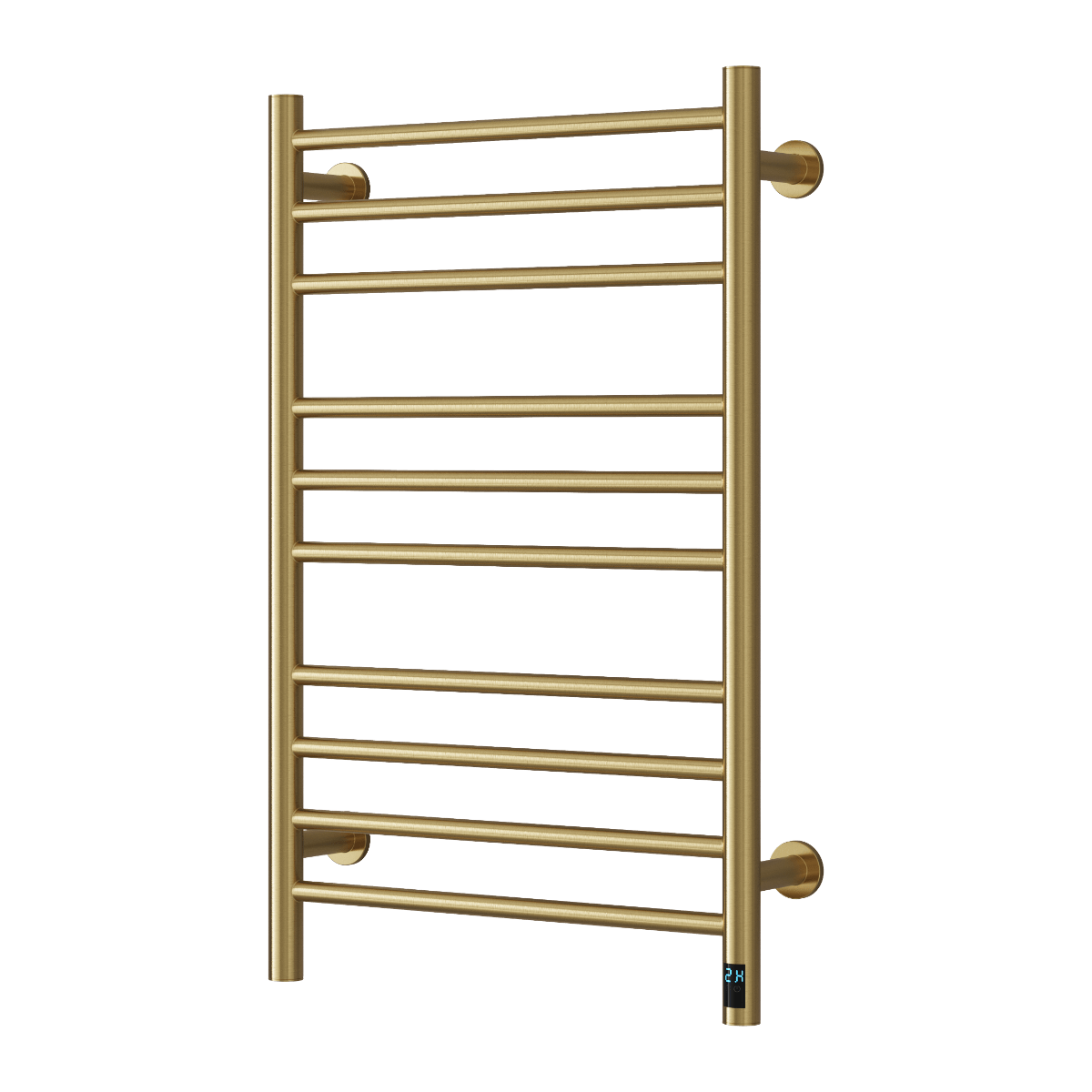 Reina Arnage Stainless Steel Wall Mounted Heated Towel Rail Radiator Brushed Brass