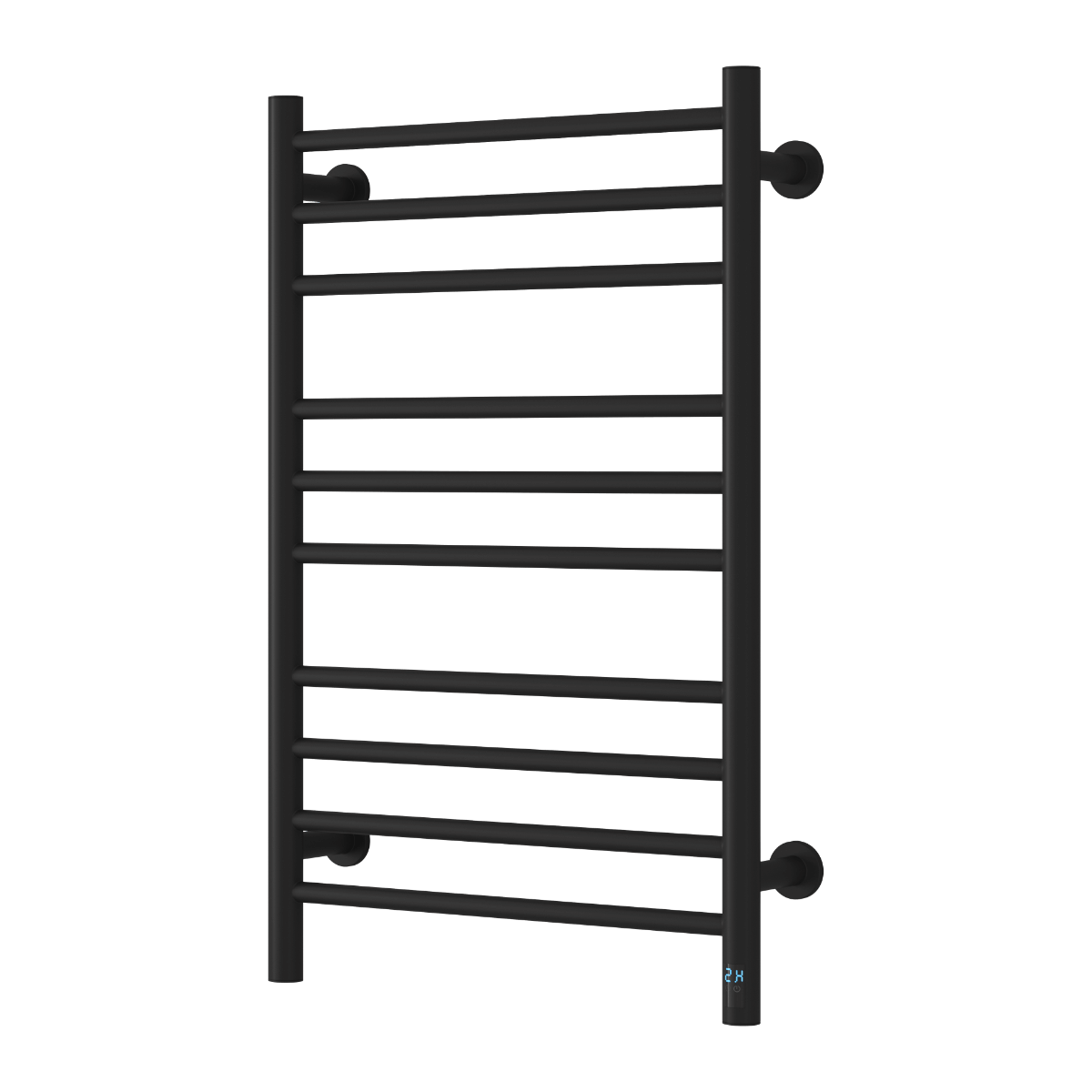 Reina Arnage Stainless Steel Wall Mounted Heated Towel Rail Radiator Matt Black