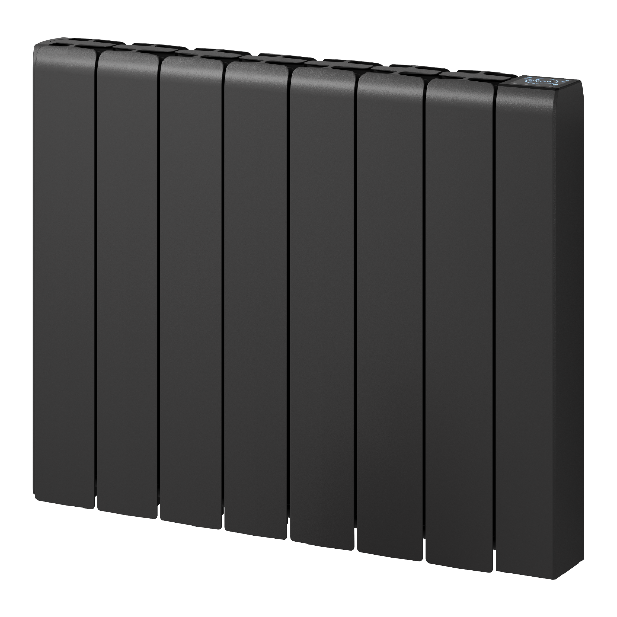 Reina Aron Aluminium Wall Mounted Heated Towel Rail Radiator Black