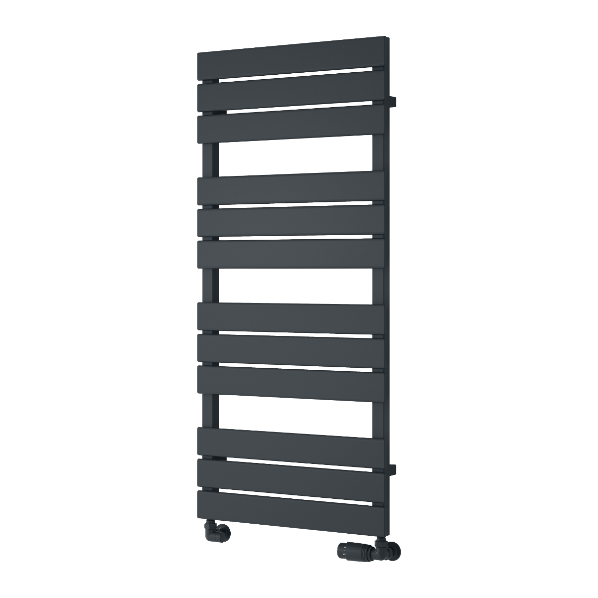 Reina Avola Mild Steel Wall Mounted Heated Towel Rail Radiator Anthracite