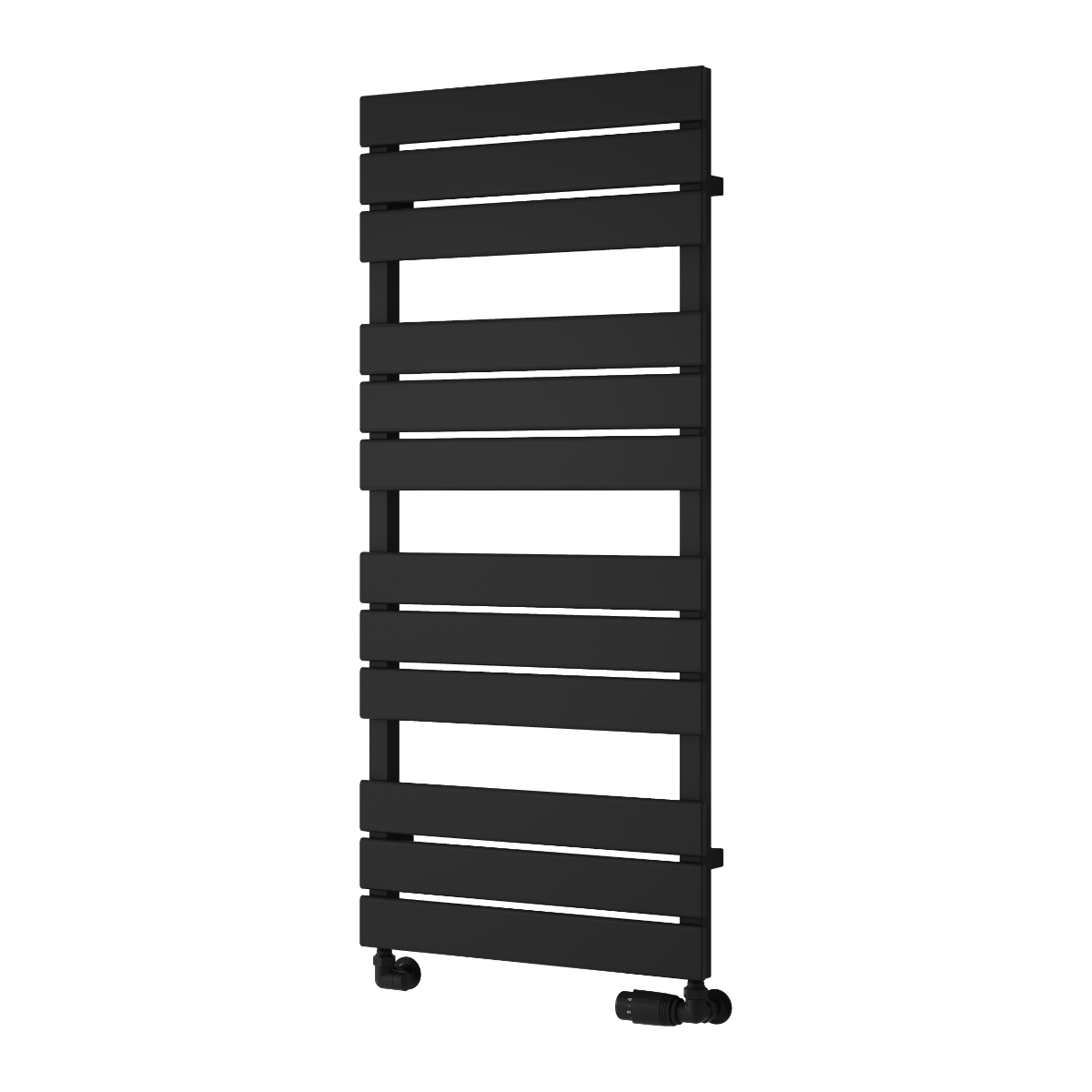 Reina Avola Mild Steel Wall Mounted Heated Towel Rail Radiator Black