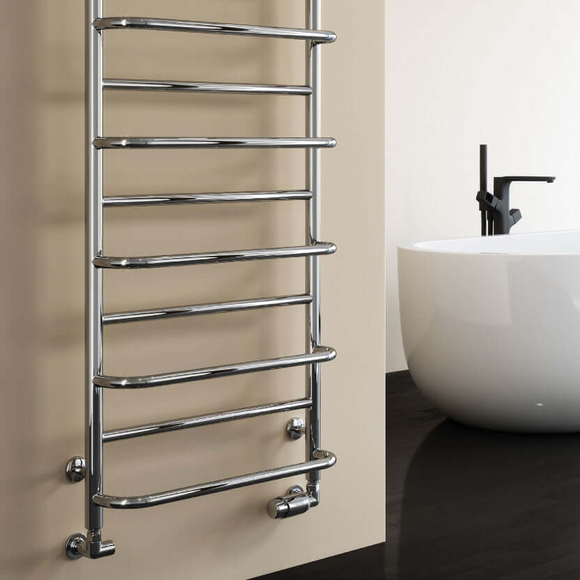 Reina Belbo Stainless Steel Wall Mounted Heated Towel Rail Radiator Polished
