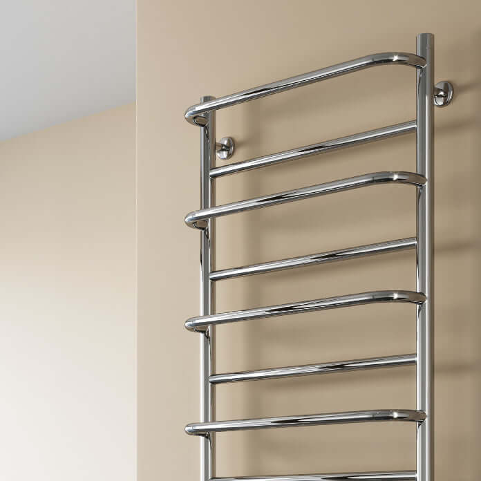 Reina Belbo Stainless Steel Wall Mounted Heated Towel Rail Radiator Polished