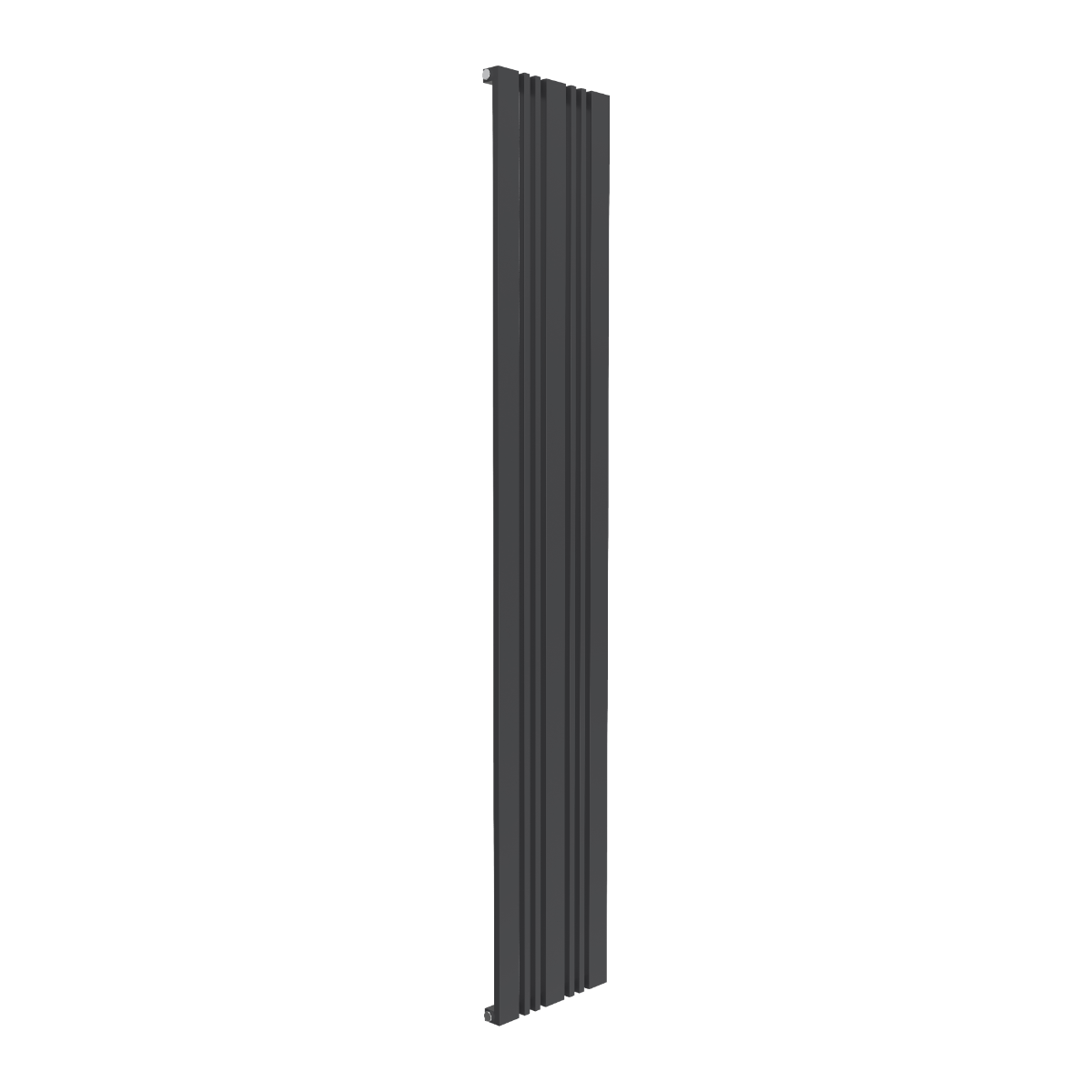 Reina Bonera Vertical Mild Steel Wall Mounted Heated Towel Rail Radiator Anthracite