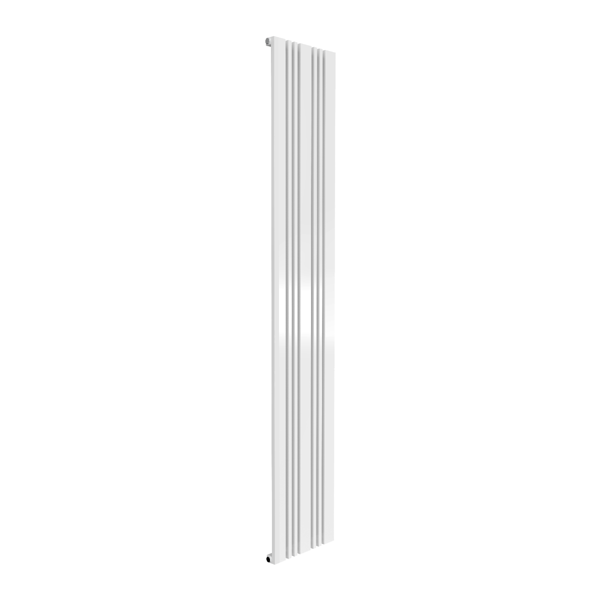 Reina Bonera Vertical Mild Steel Wall Mounted Heated Towel Rail Radiator White