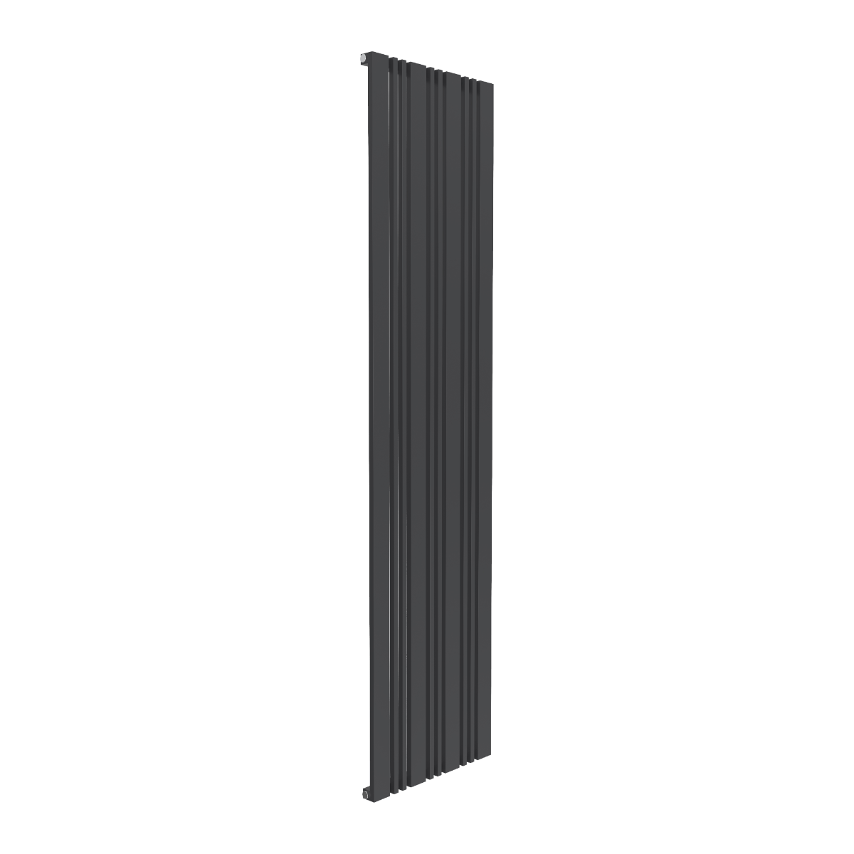 Reina Bonera Vertical Mild Steel Wall Mounted Heated Towel Rail Radiator Anthracite