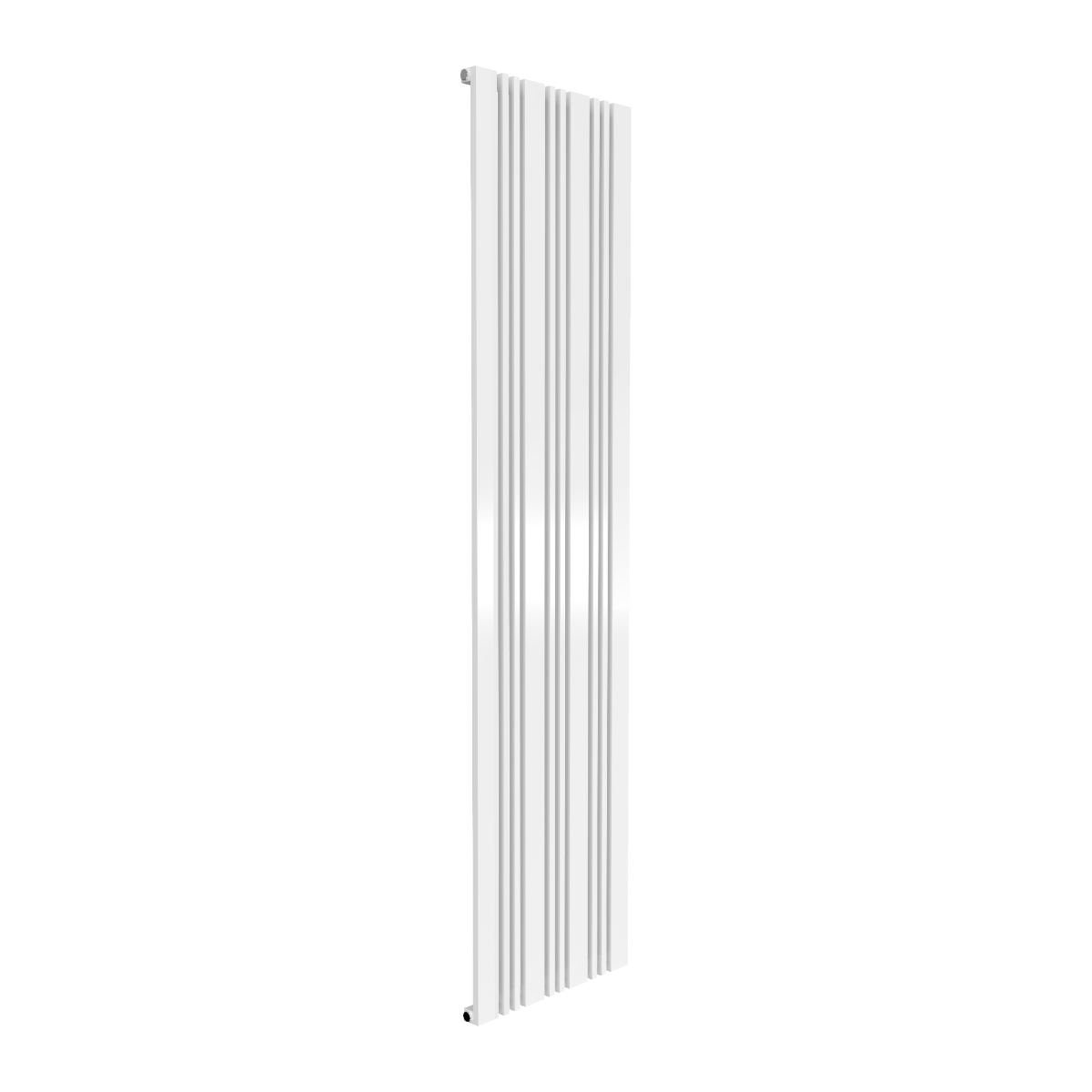 Reina Bonera Vertical Mild Steel Wall Mounted Heated Towel Rail Radiator White