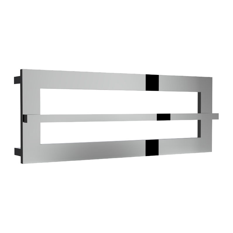 Reina Breno Mild Steel 350x700 Chrome Towel Rail