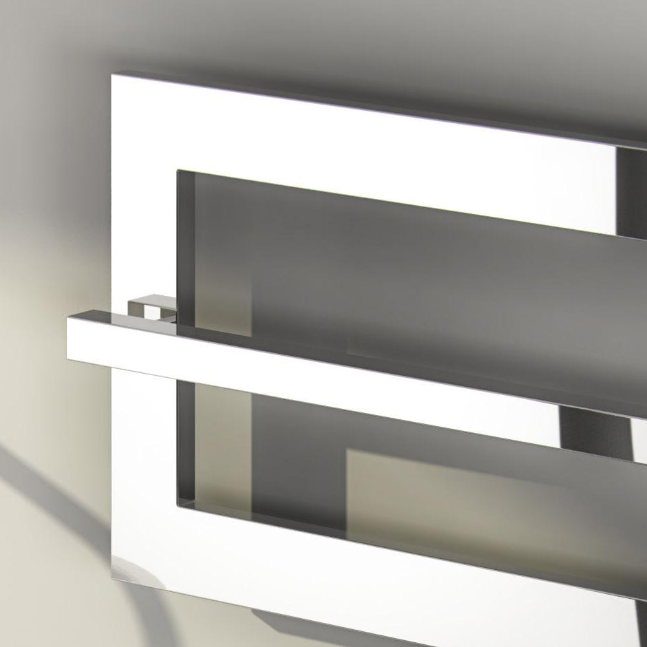 Reina Breno Mild Steel 350x700 Chrome Towel Rail