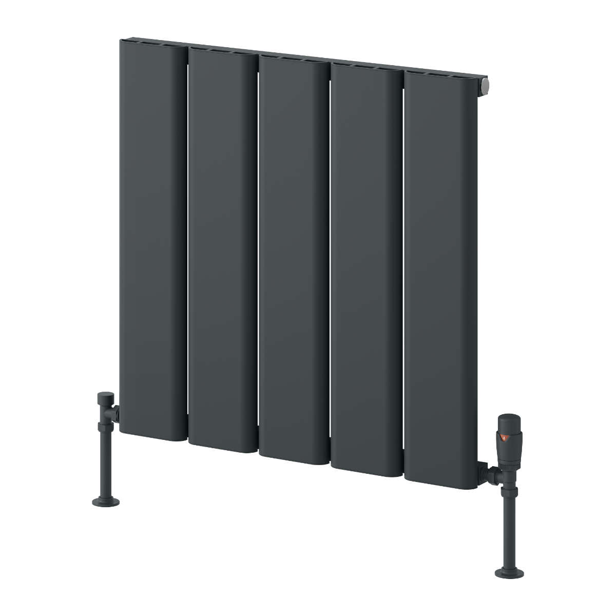 Reina Caldaro Horizontal Aluminium Wall Mounted Heated Towel Rail Radiator Anthracite