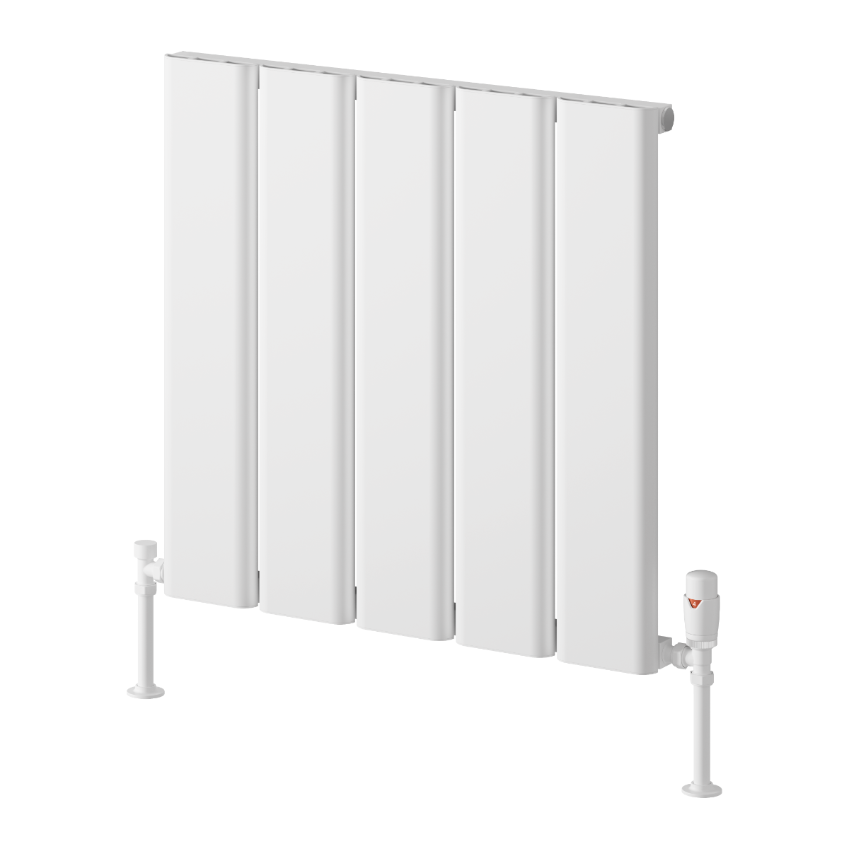 Reina Caldaro Horizontal Aluminium Wall Mounted Heated Towel Rail Radiator White