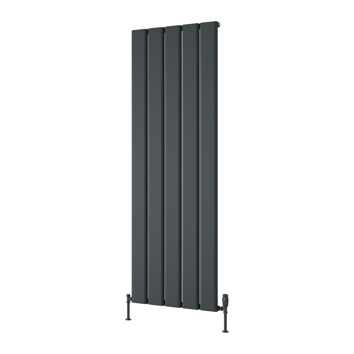Reina Caldaro Vertical Aluminium Wall Mounted Heated Towel Rail Radiator Anthracite