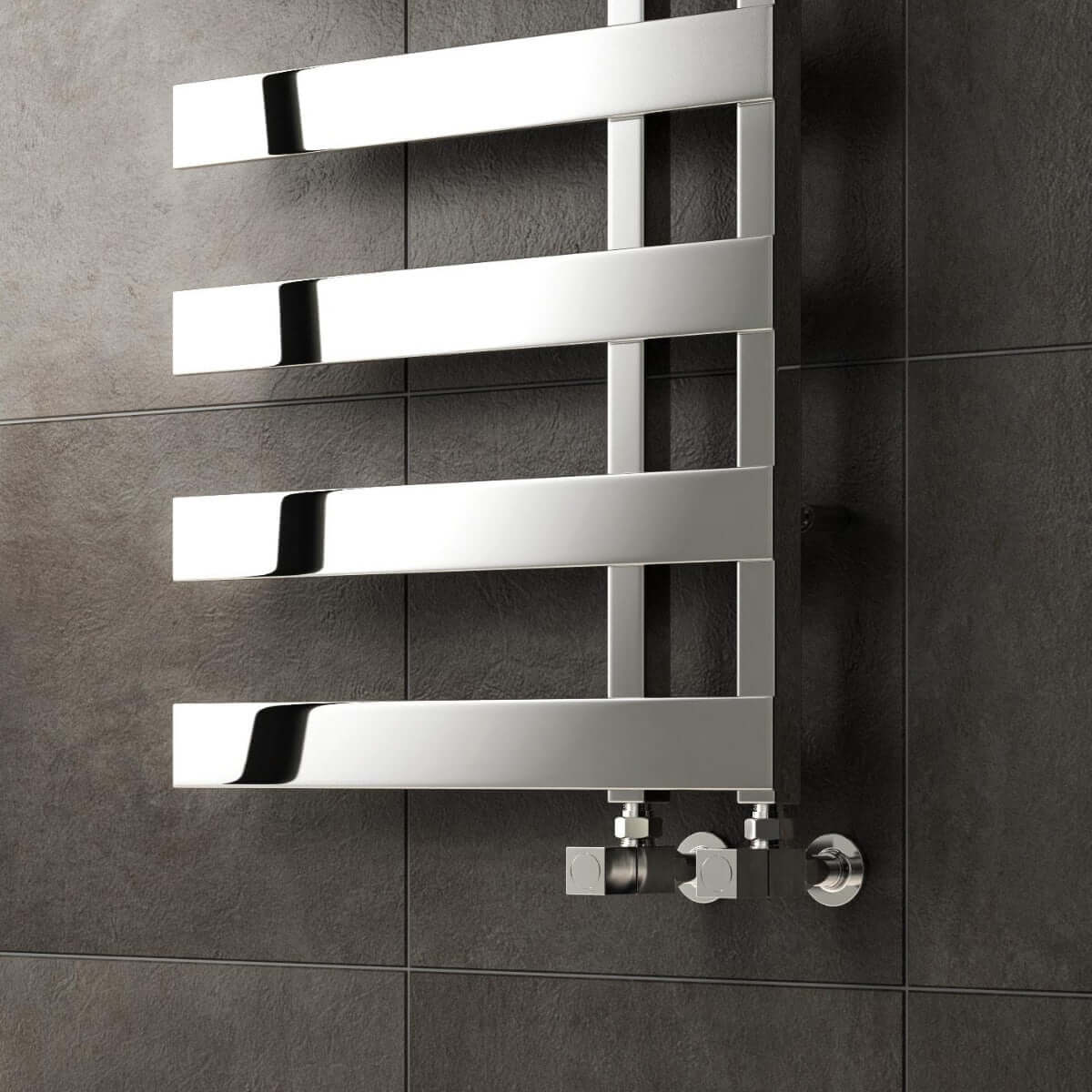 Reina Capelli Stainless Steel Wall Mounted Heated Towel Rail Radiator Polished
