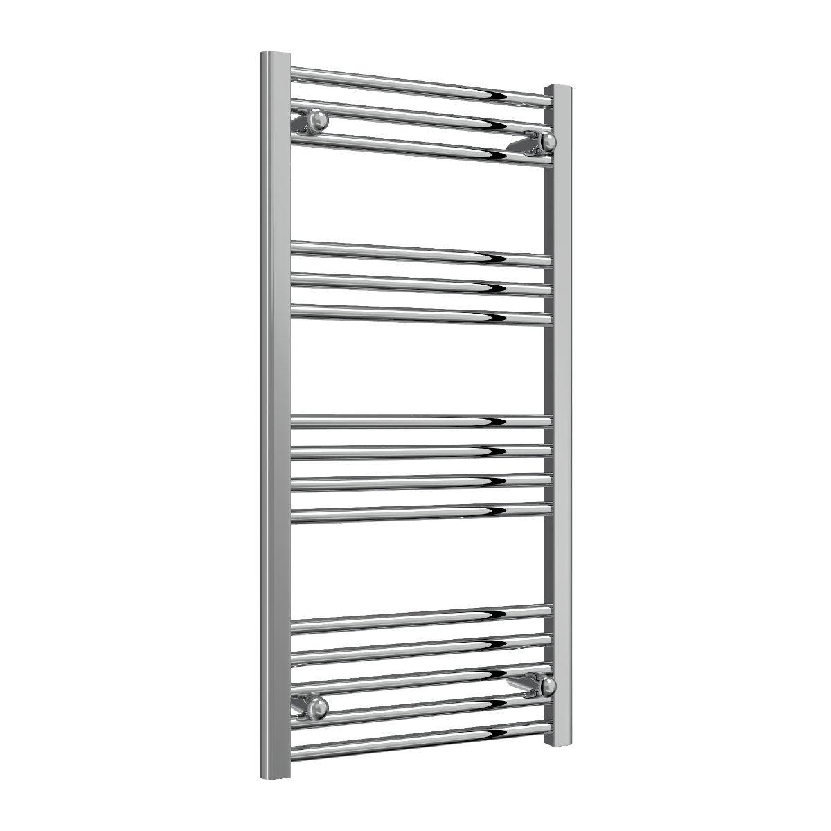Reina Capo Flat Mild Steel Wall Mounted Heated Towel Rail Radiator Chrome