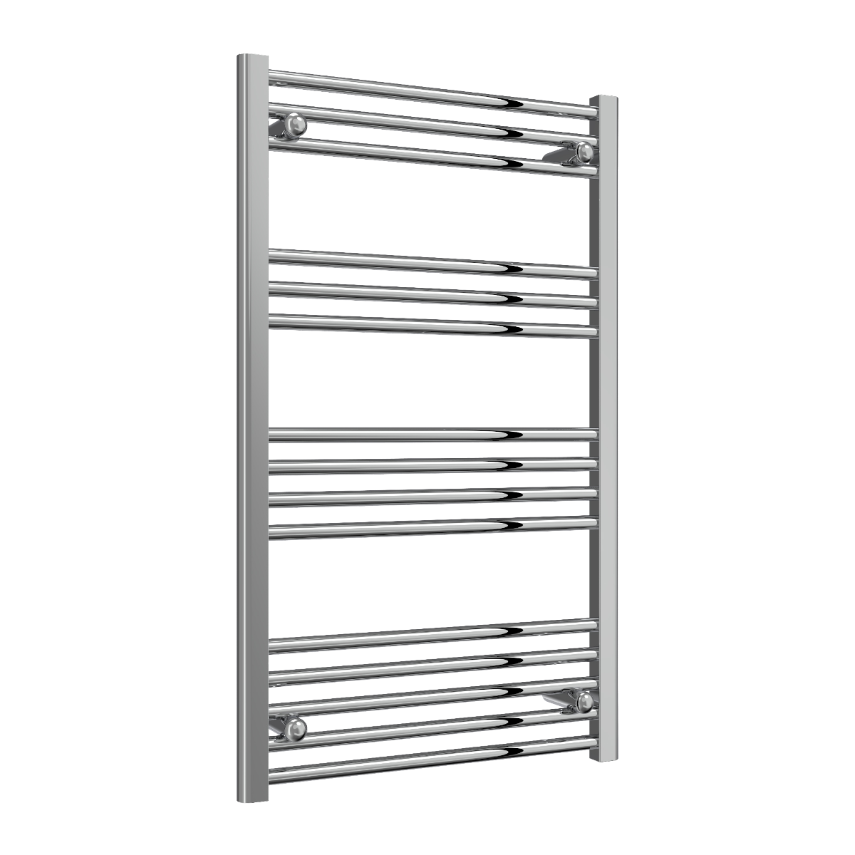 Reina Capo Flat Mild Steel Wall Mounted Heated Towel Rail Radiator Chrome