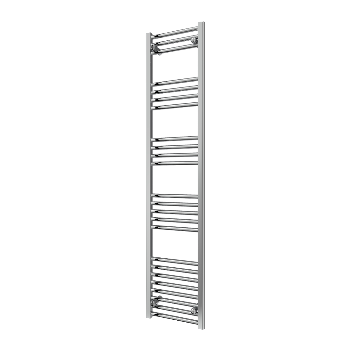 Reina Capo Flat Mild Steel Wall Mounted Heated Towel Rail Radiator Chrome