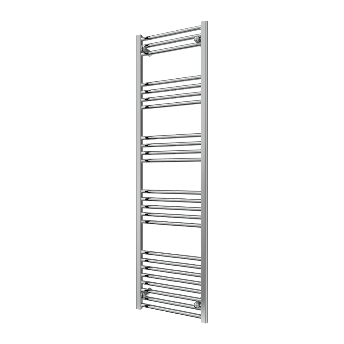 Reina Capo Flat Mild Steel Wall Mounted Heated Towel Rail Radiator Chrome